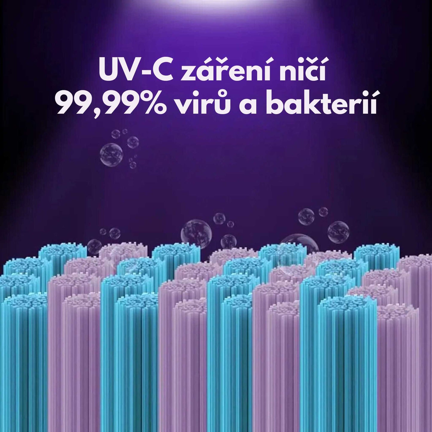 UV sterilizátor na zubní kartáčky s dávkovačem zubní pasty