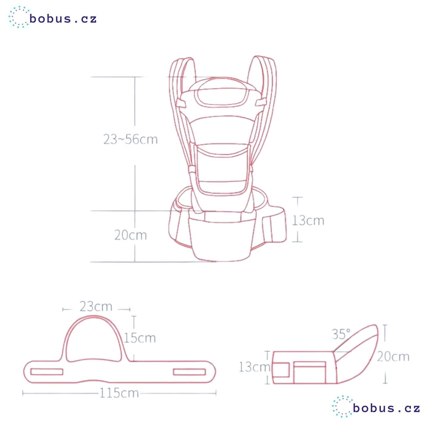 Multifunctional baby carrier - Kangaroo 2