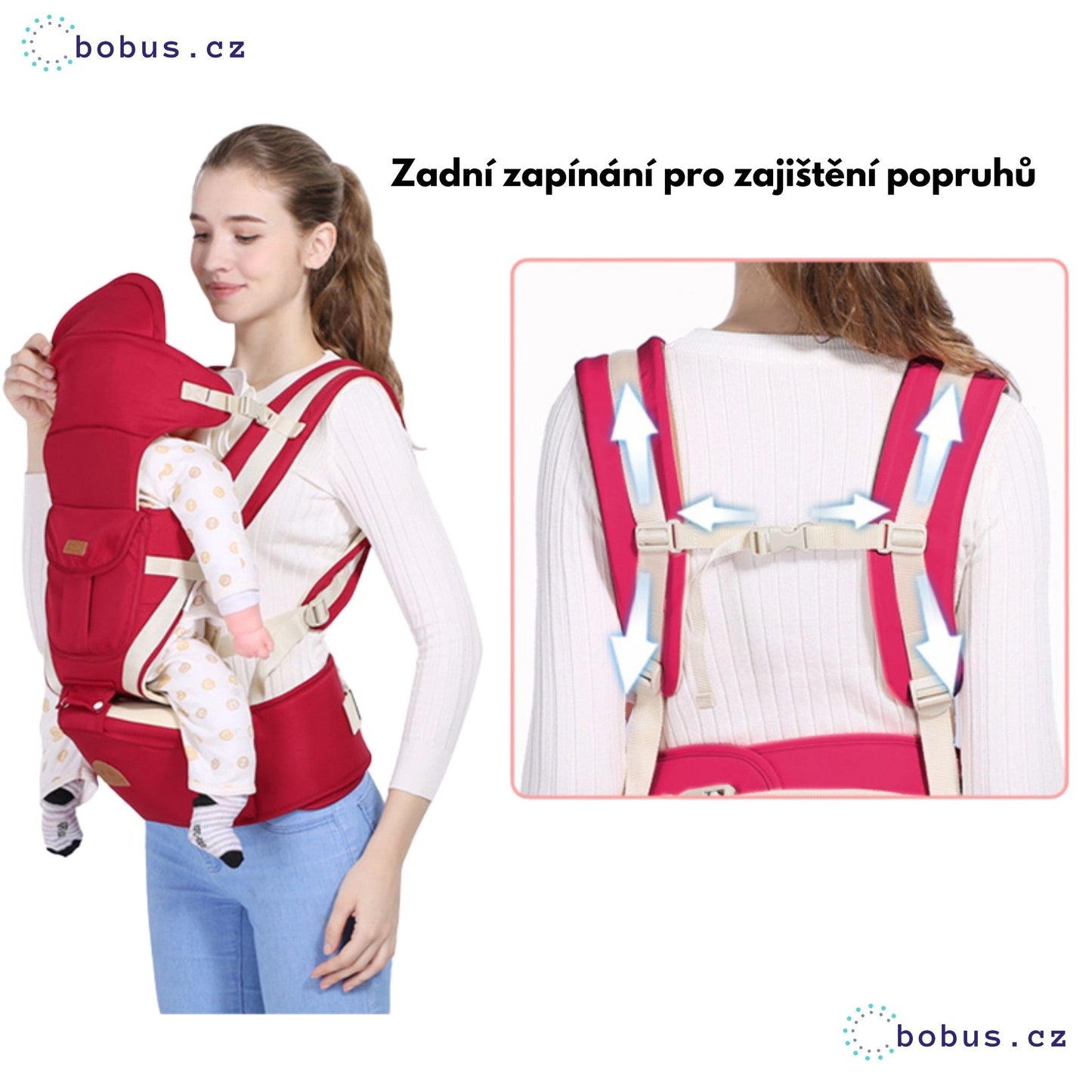 Multifunctional ergonomic baby carrier 3 in 1